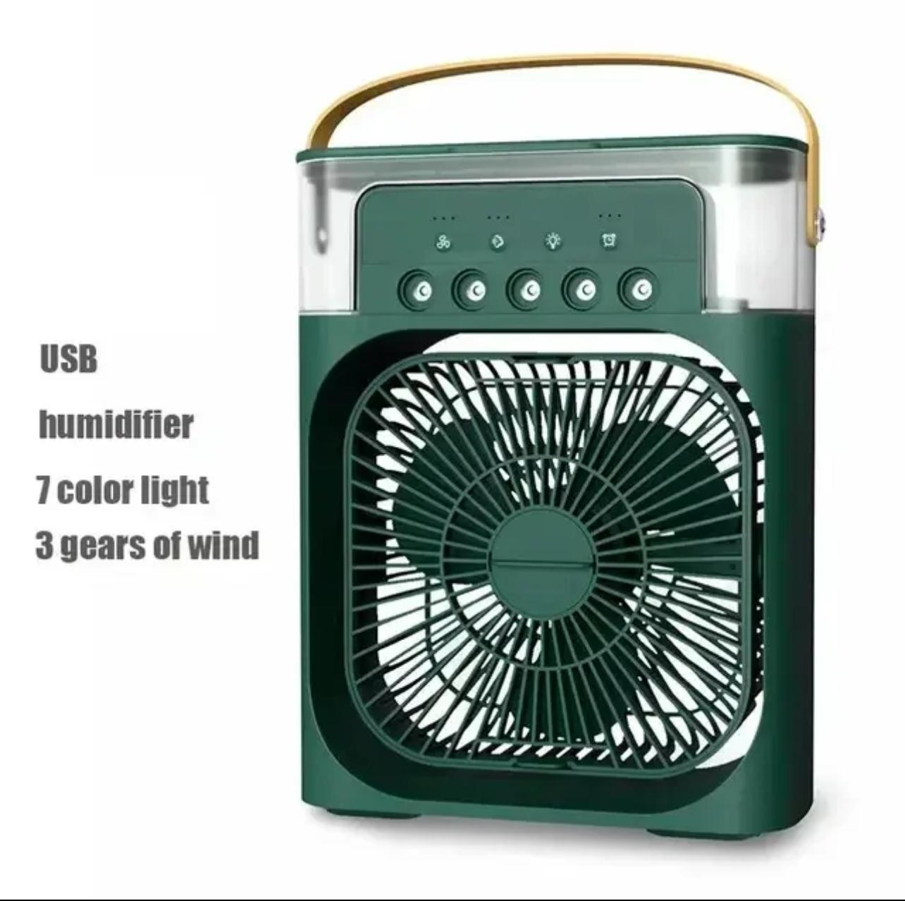 Portable Humidifier Air Conditioner Fan Household Water Mist Office 3 Speed Fan