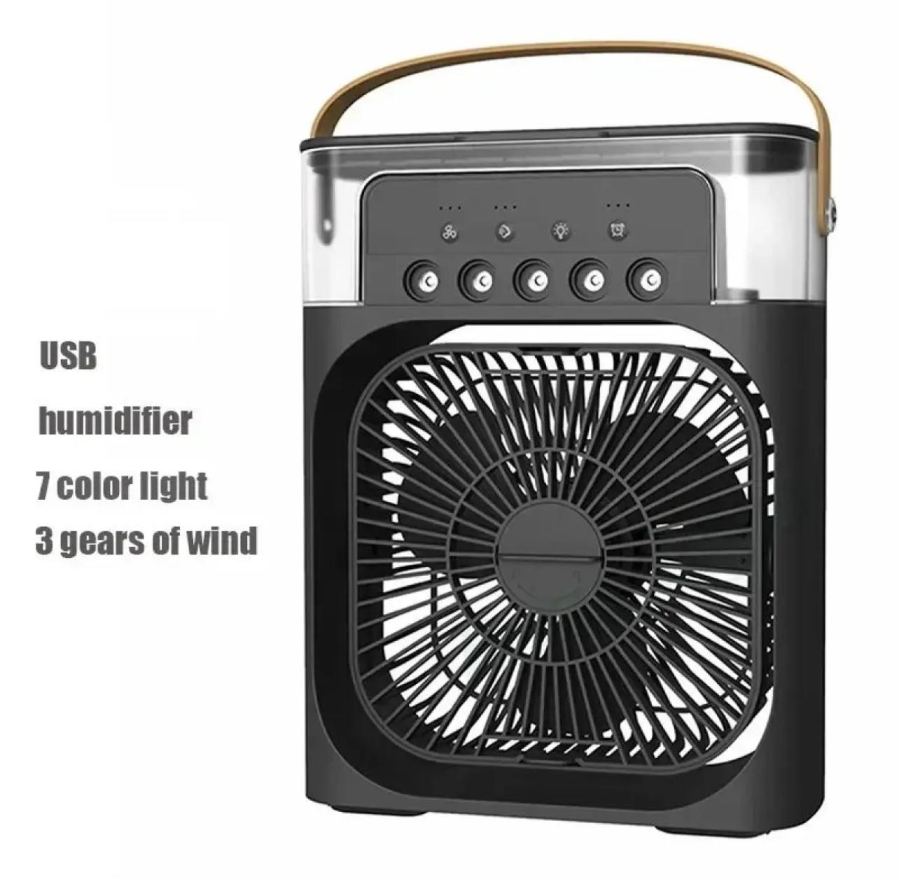 Portable Humidifier Air Conditioner Fan Household Water Mist Office 3 Speed Fan
