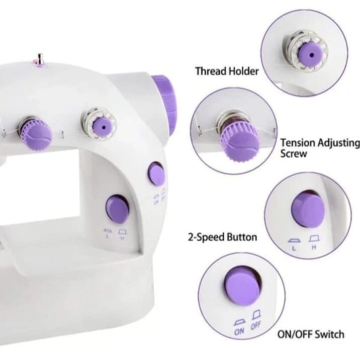 OASIS BLUE Mini sewing machine, Portable Mini Automatic Handheld Electric Sewing Machine