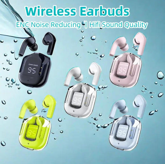 Wireless Airbuds Bluetooth Hand Free Power Bank Pod Stereo Earphones Airpods